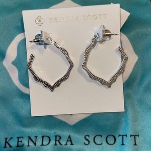 Kendra Scott Silver Miku Hoop Earrings